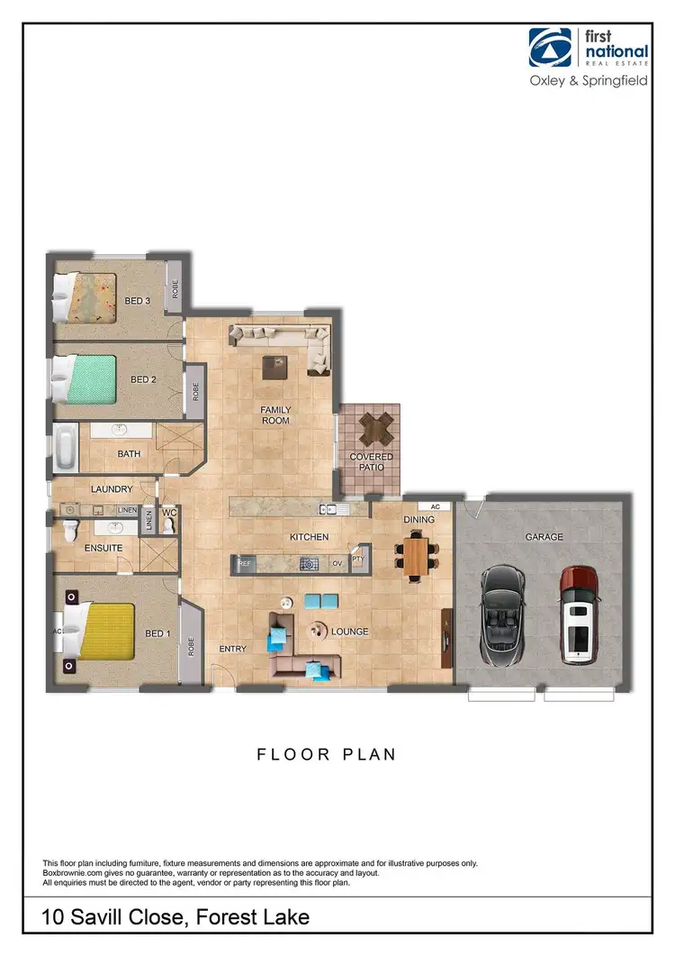 Floorplan of Homely house listing, 10 Savill Close, Forest Lake QLD 4078