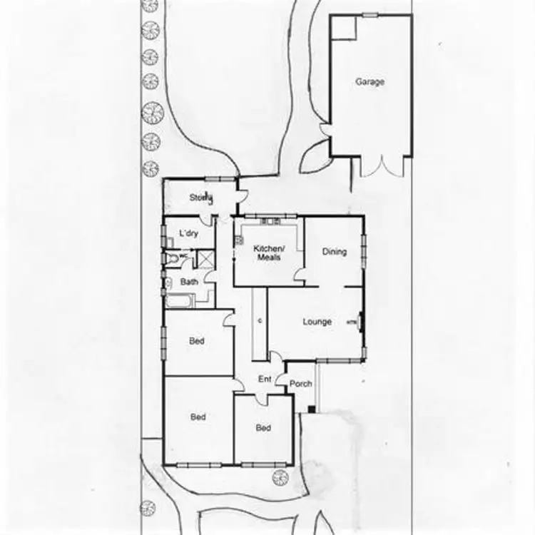 Floorplan of Homely house listing, 6 McKittrick Road, Bentleigh VIC 3204
