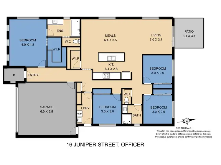 Floorplan of Homely house listing, 16 Juniper Street, Officer VIC 3809