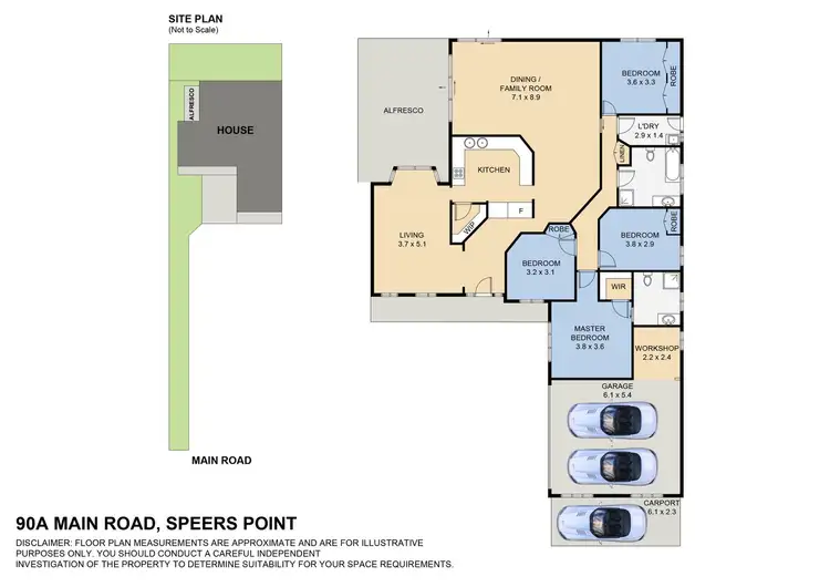 Floorplan of Homely house listing, 90A Main Road, Speers Point NSW 2284