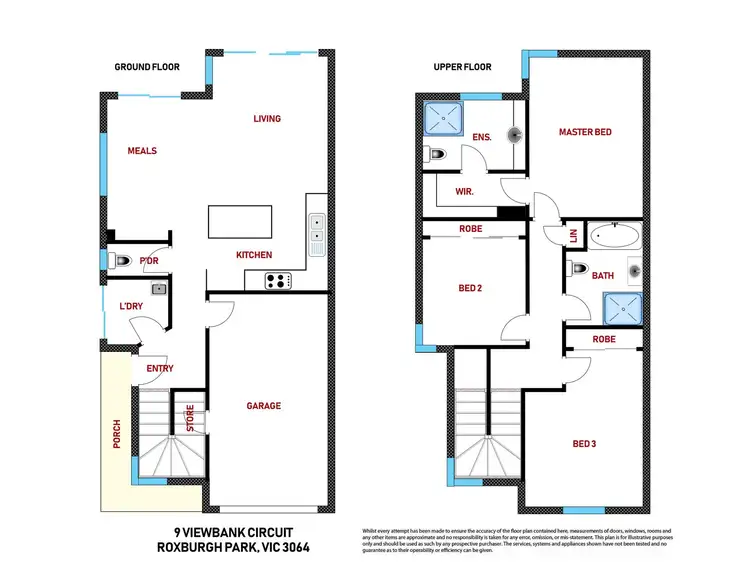 Floorplan of Homely house listing, 9 Viewbank Circuit, Roxburgh Park VIC 3064