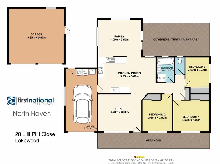 Floorplan of Homely house listing, 28 Lilli Pilli Close, Lakewood NSW 2443