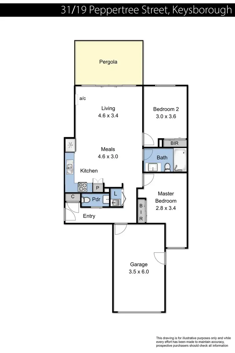 Floorplan of Homely unit listing, 31/19 Peppertree Street, Keysborough VIC 3173
