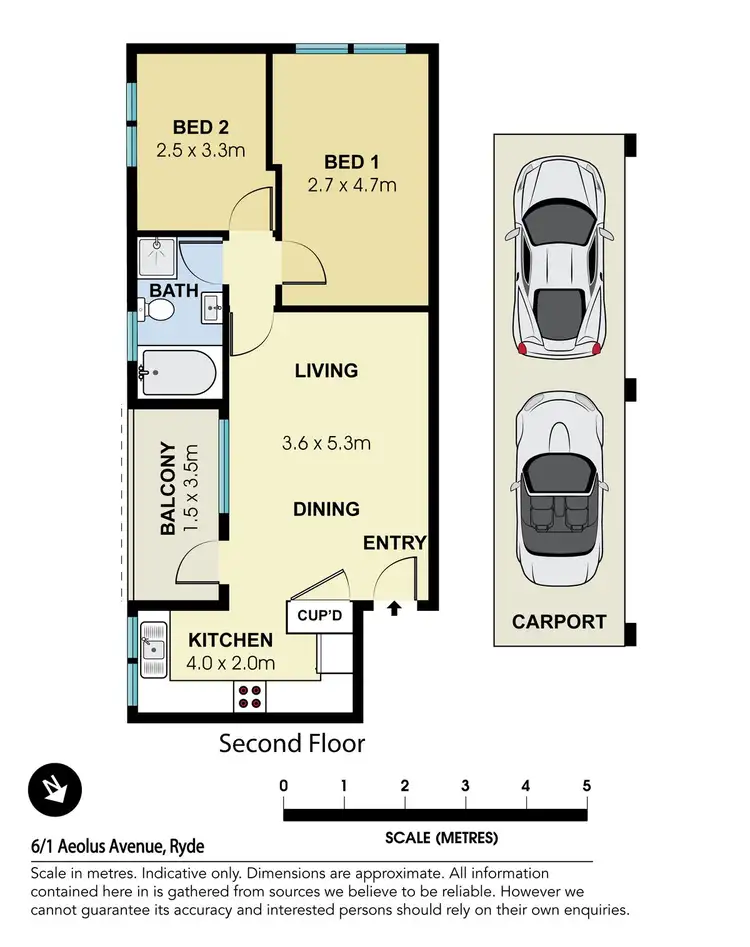 Floorplan of Homely apartment listing, 6/1 Aeolus Avenue, Ryde NSW 2112