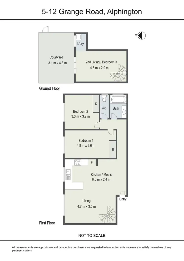 Floorplan of Homely apartment listing, 5/12 Grange Road, Alphington VIC 3078