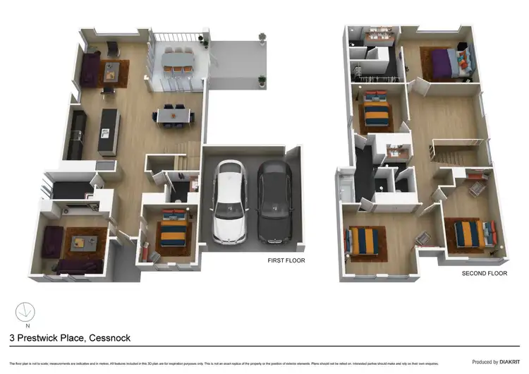 Floorplan of Homely house listing, 3 Prestwick Place, Cessnock NSW 2325