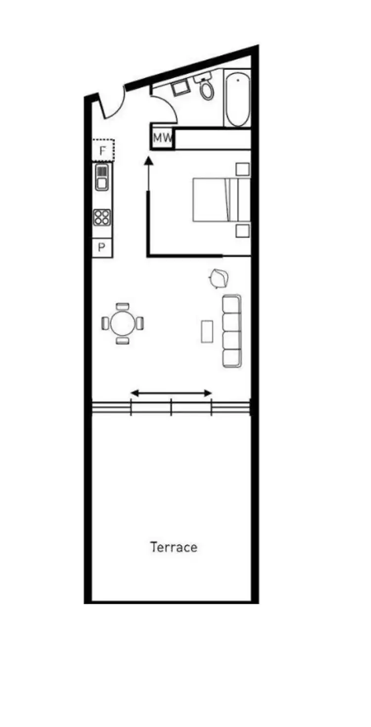 Floorplan of Homely apartment listing, 115/51-65 Hopkins Street, Footscray VIC 3011
