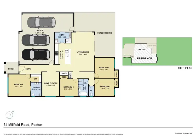 Floorplan of Homely house listing, 54 Millfield Road, Paxton NSW 2325