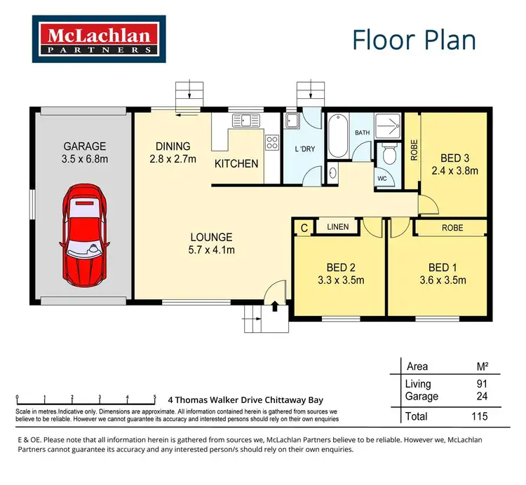 Floorplan of Homely house listing, 4 Thomas Walker Drive, Chittaway Bay NSW 2261