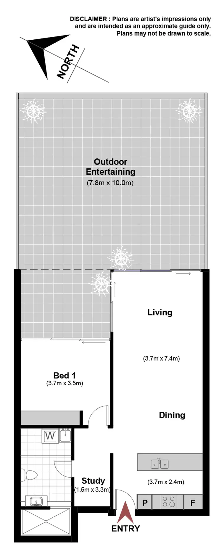 Floorplan of Homely apartment listing, 3/27 Eastlake Parade, Kingston ACT 2604