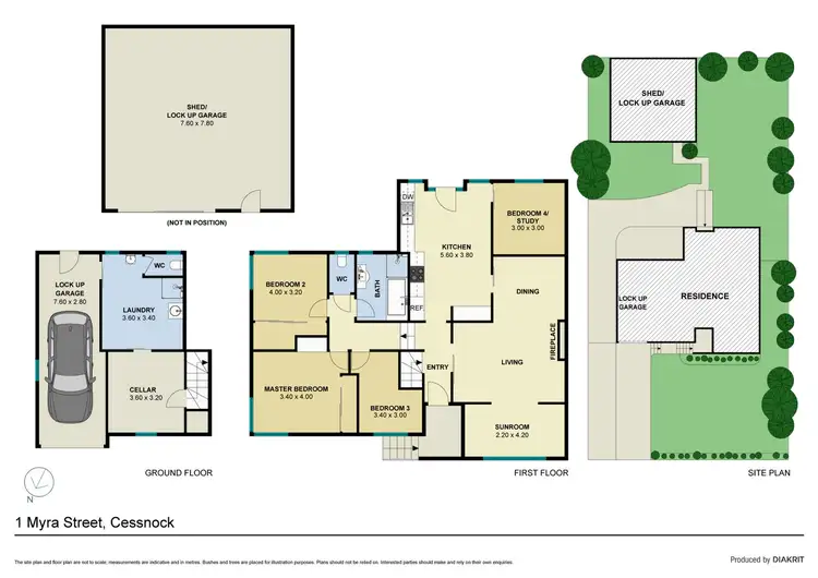 Floorplan of Homely house listing, 1 Myra Street, Cessnock NSW 2325