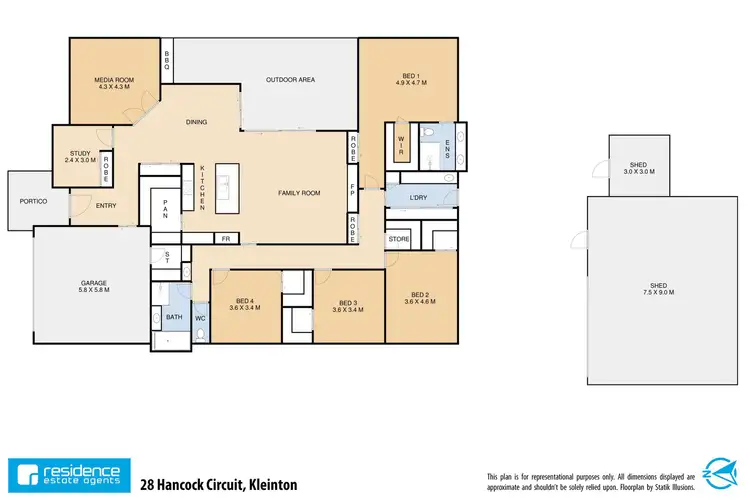 Floorplan of Homely house listing, 28 Hancock Circuit, Kleinton QLD 4352