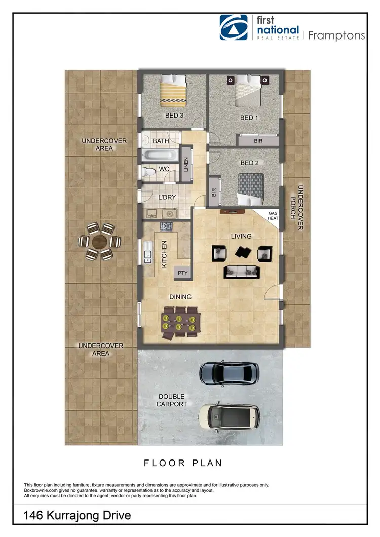 Floorplan of Homely house listing, 146 Kurrajong Drive, East Side NT 870