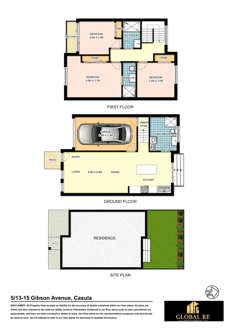 Floorplan of Homely townhouse listing, 5/13-15 Gibson Avenue, Casula NSW 2170