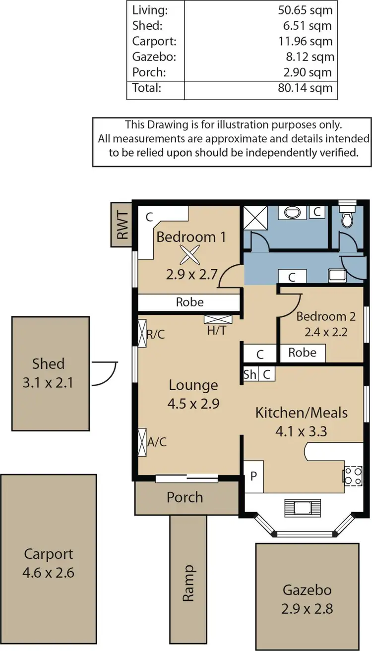Floorplan of Homely house listing, 104 Fifth Avenue, Hillier SA 5116