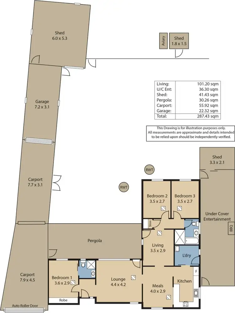 Floorplan of Homely house listing, 5 Grey Crescent, Evanston Gardens SA 5116
