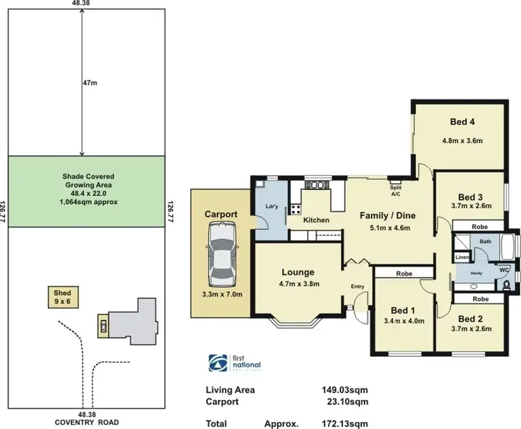 Floorplan of Homely house listing, 642 Coventry Road, Kudla SA 5115