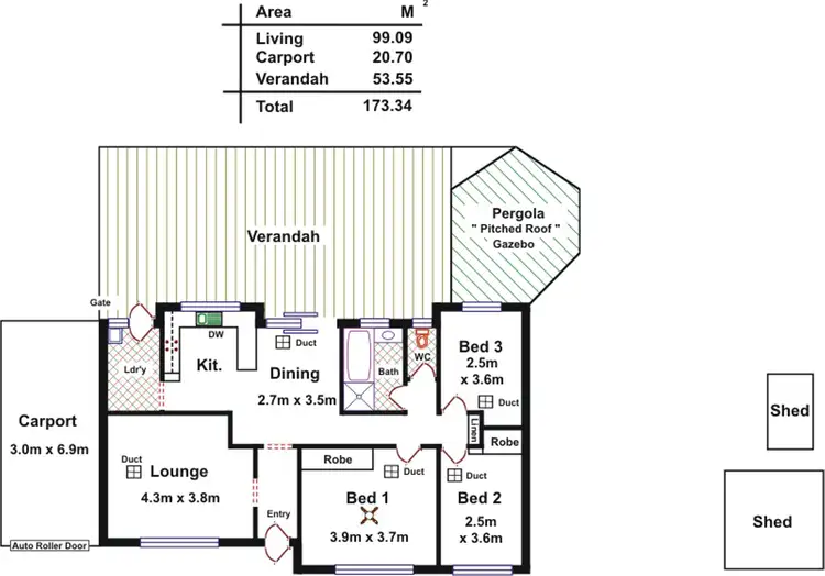 Floorplan of Homely house listing, 14 Cork Road, Gawler East SA 5118