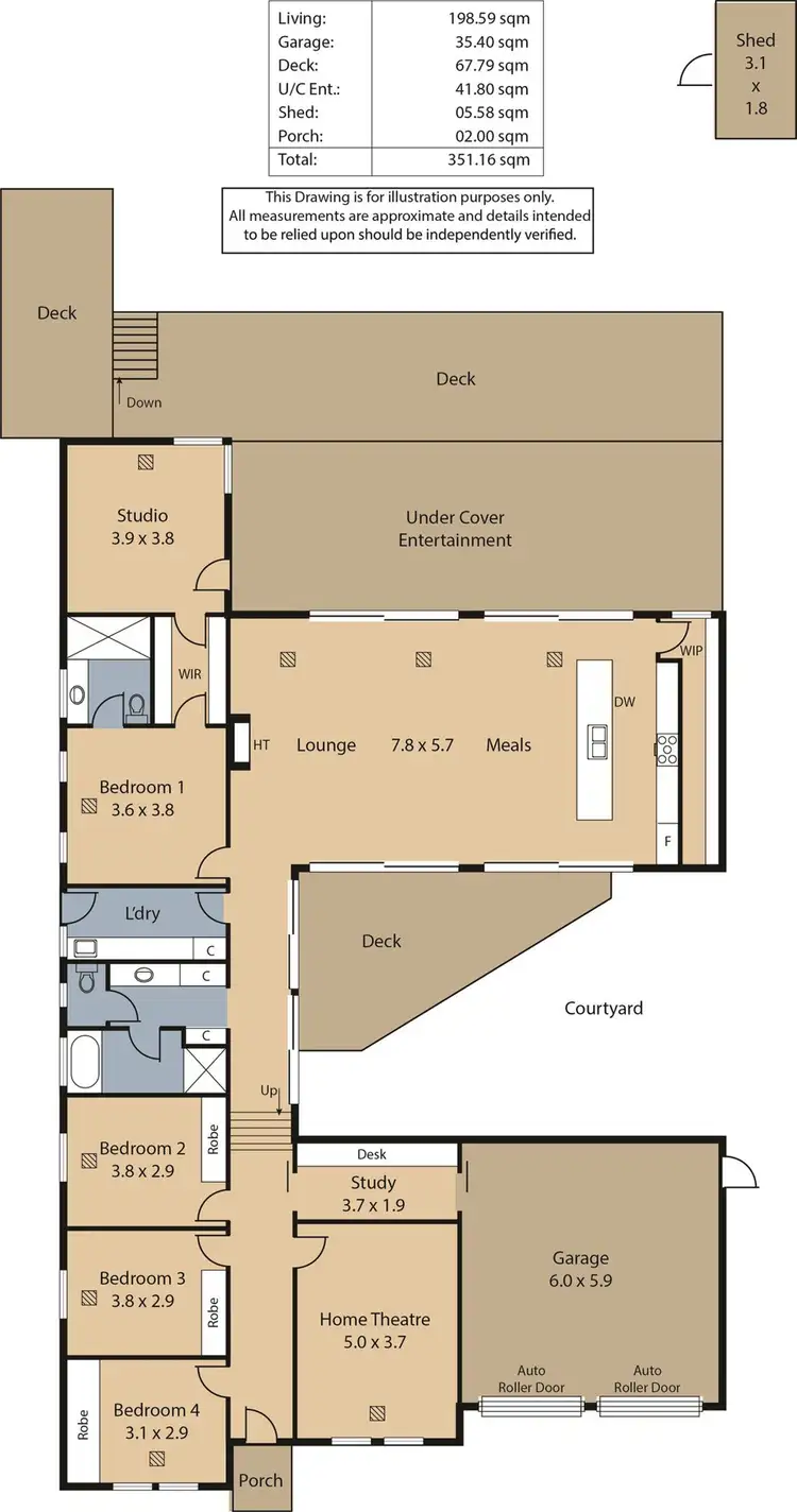 Floorplan of Homely house listing, 53 Songlark Grove, Hewett SA 5118
