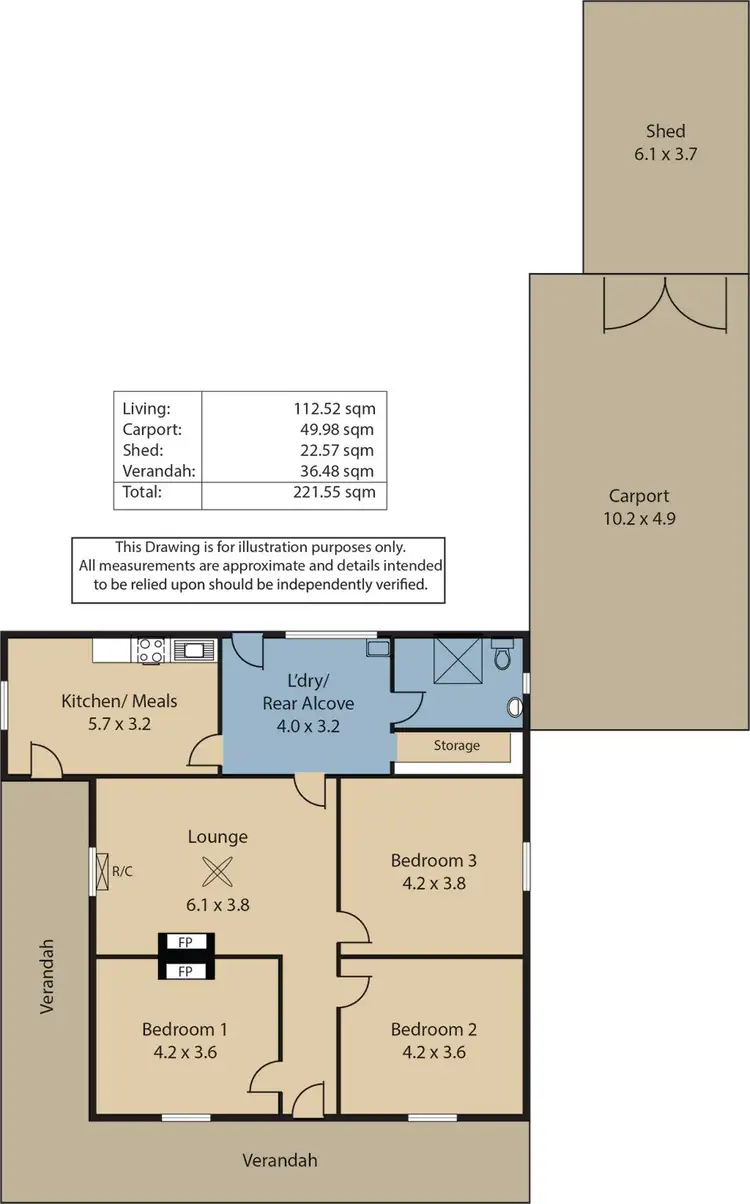 Floorplan of Homely house listing, 7 Railway Avenue, Mallala SA 5502