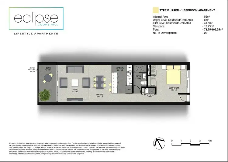 Floorplan of Homely apartment listing, 232/125 Union Street, Cooks Hill NSW 2300