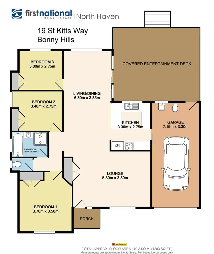 Floorplan of Homely house listing, 19 St Kitts Way, Bonny Hills NSW 2445