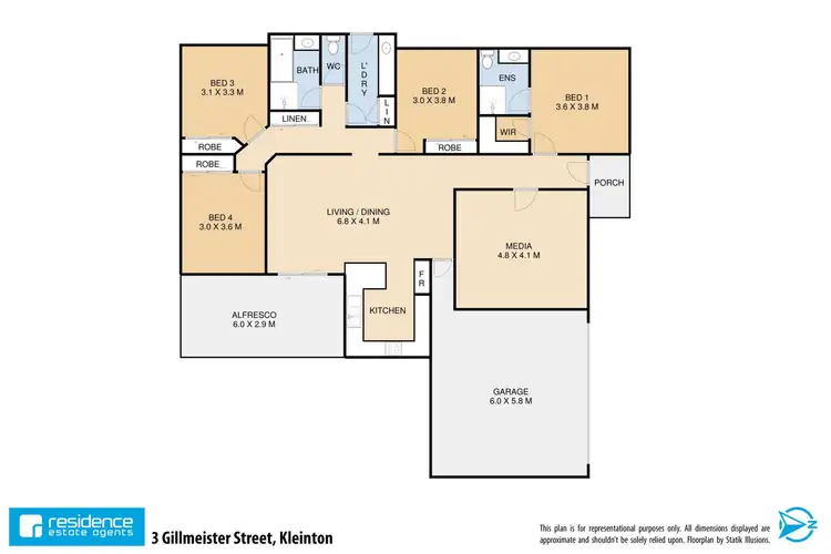 Floorplan of Homely house listing, 3 Gillmeister Street, Kleinton QLD 4352