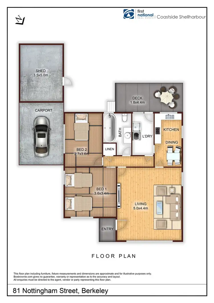 Floorplan of Homely house listing, 81 Nottingham Street, Berkeley NSW 2506