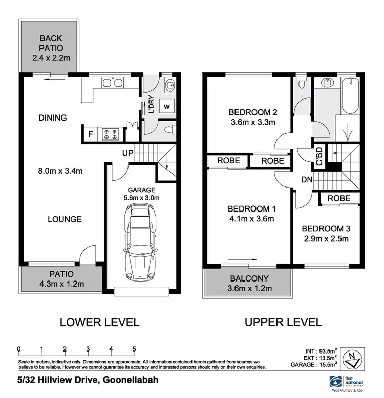 Floorplan of Homely unit listing, 5/32-34 Hillview Drive, Goonellabah NSW 2480
