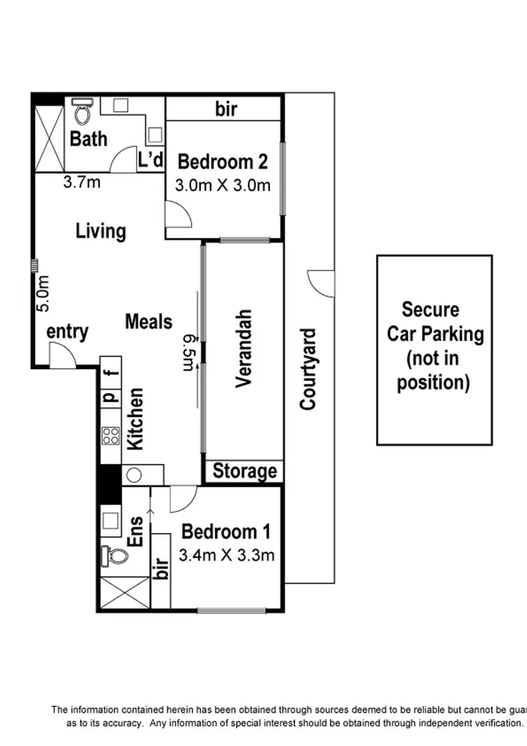 Floorplan of Homely apartment listing, 1/478 Albion Street, Brunswick West VIC 3055