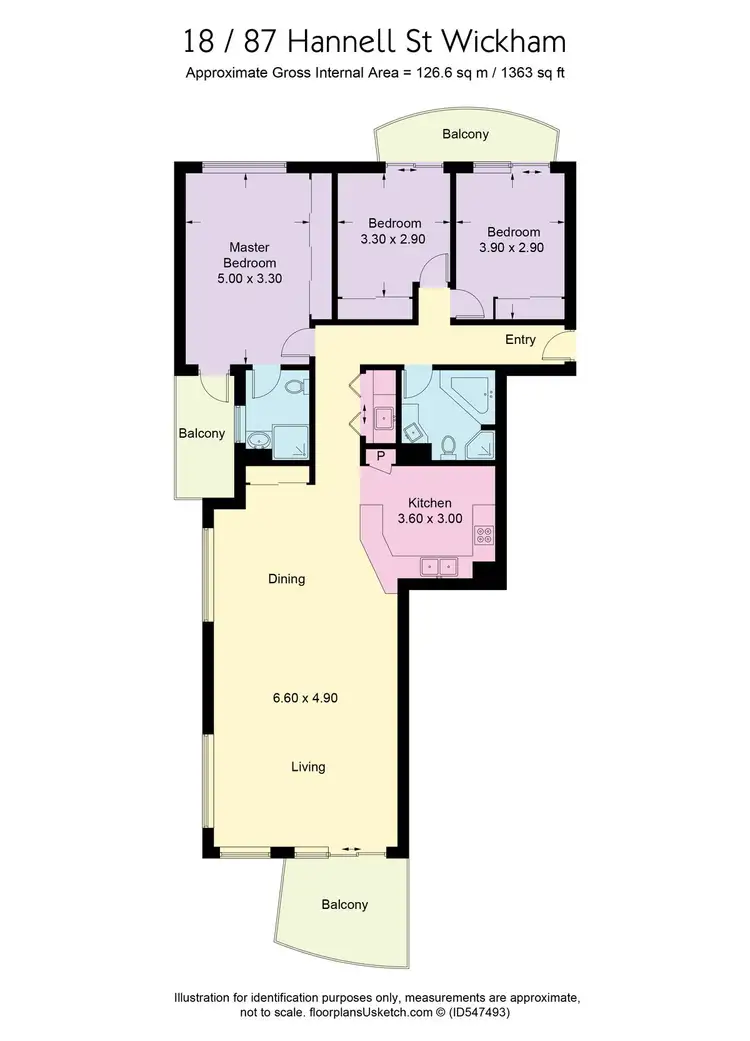 Floorplan of Homely apartment listing, 18/87 Hannell Street, Wickham NSW 2293
