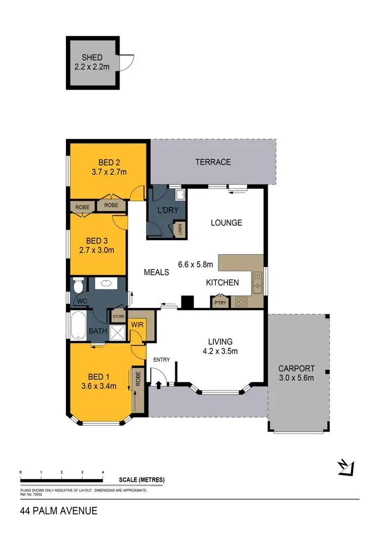 Floorplan of Homely house listing, 44 Palm Avenue, Spring Gully VIC 3550