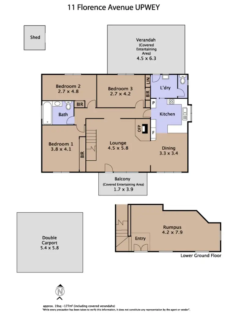 Floorplan of Homely house listing, 11 Florence Avenue, Upwey VIC 3158