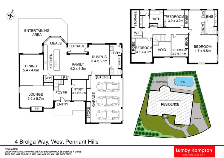 Floorplan of Homely house listing, 4 Brolga Way, West Pennant Hills NSW 2125