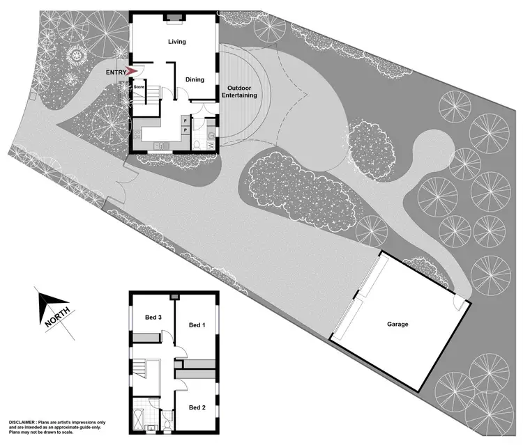 Floorplan of Homely house listing, 23 Vaughan Gardens, Narrabundah ACT 2604