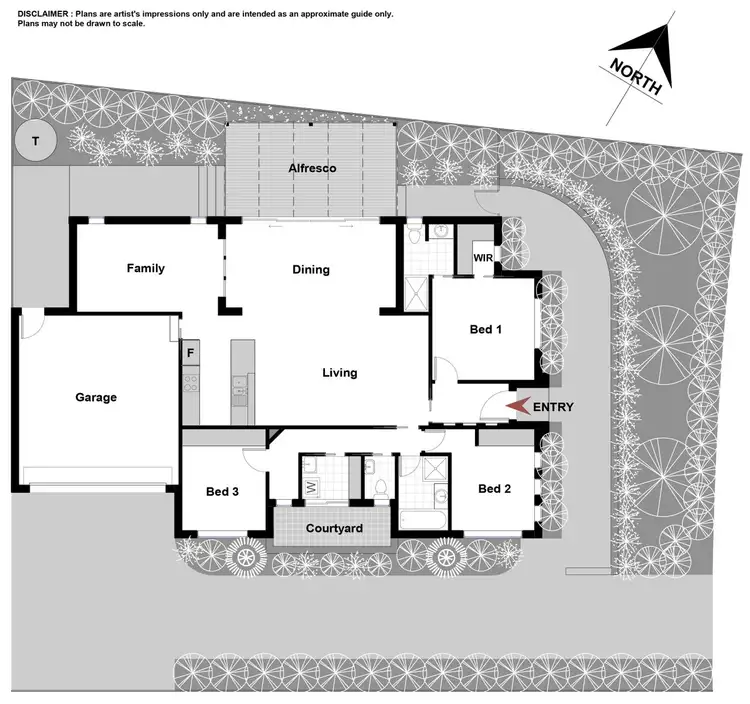 Floorplan of Homely townhouse listing, 1/82 Hurley Street, Mawson ACT 2607