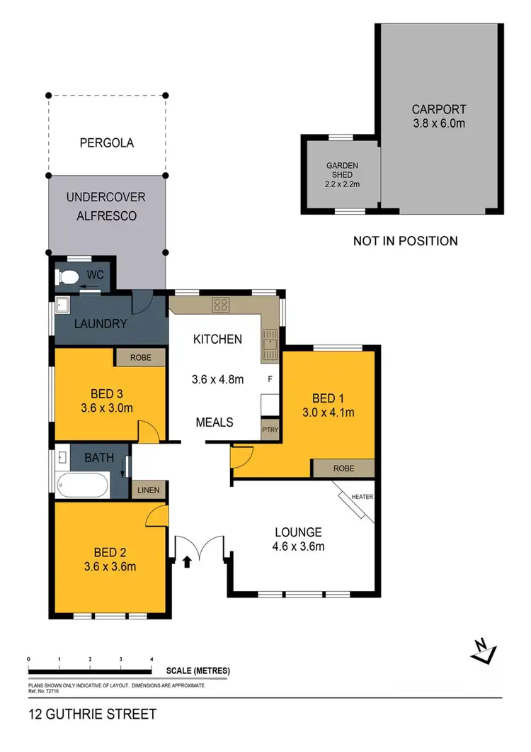 Floorplan of Homely house listing, 12 Guthrie Street, Kangaroo Flat VIC 3555