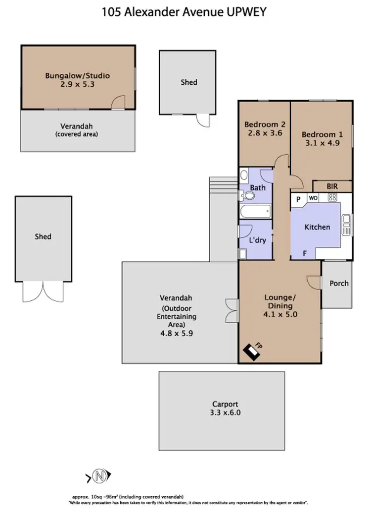 Floorplan of Homely house listing, 105 Alexander Avenue, Upwey VIC 3158