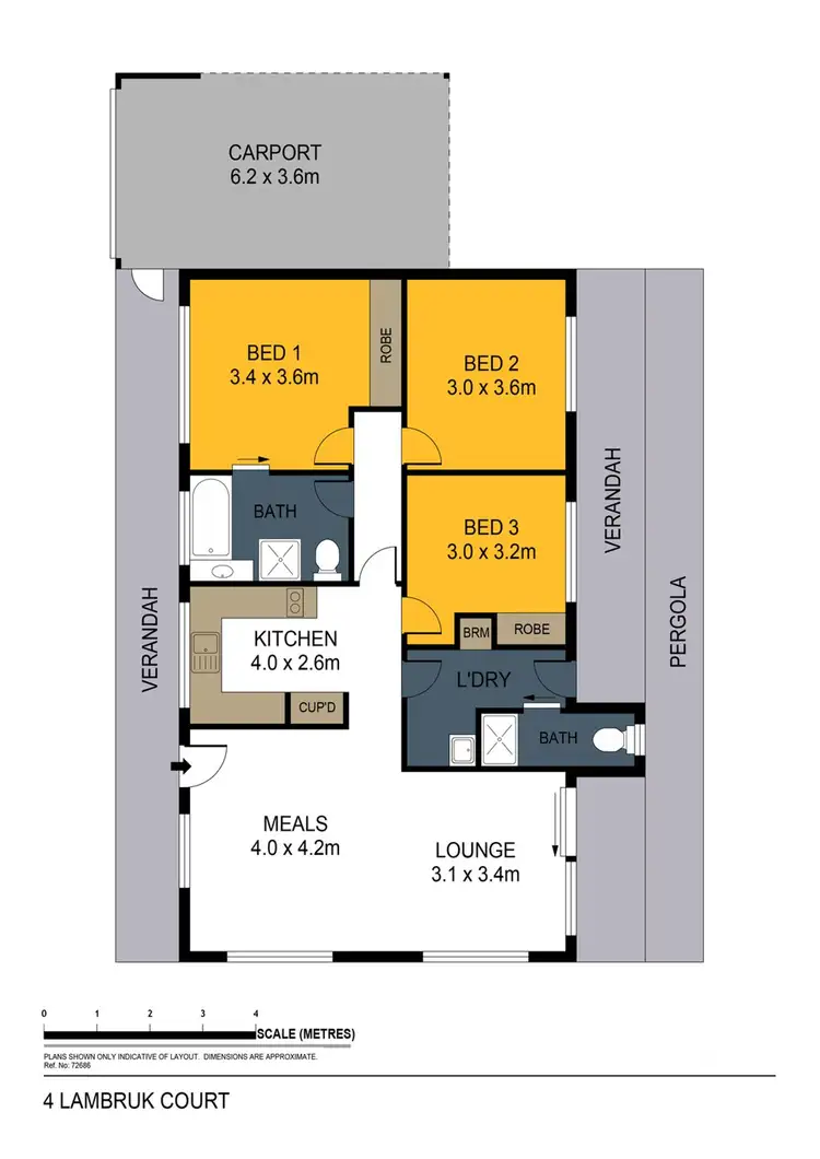 Floorplan of Homely house listing, 4 Lambruk Court, Kennington VIC 3550