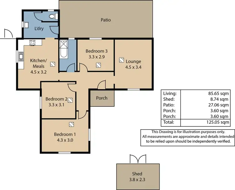 Floorplan of Homely house listing, 27 Sullivan Road, Elizabeth Park SA 5113