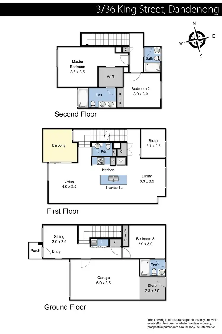 Floorplan of Homely townhouse listing, 17 Sleeth Avenue, Dandenong VIC 3175