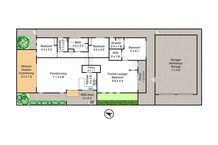 Floorplan of Homely house listing, 16 Cowper Street S, Carrington NSW 2294