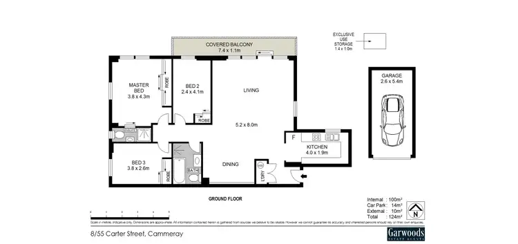 Floorplan of Homely apartment listing, 8/55 Carter Street, Cammeray NSW 2062