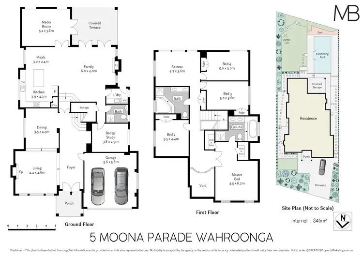 Floorplan of Homely house listing, 5 Moona Parade, Wahroonga NSW 2076