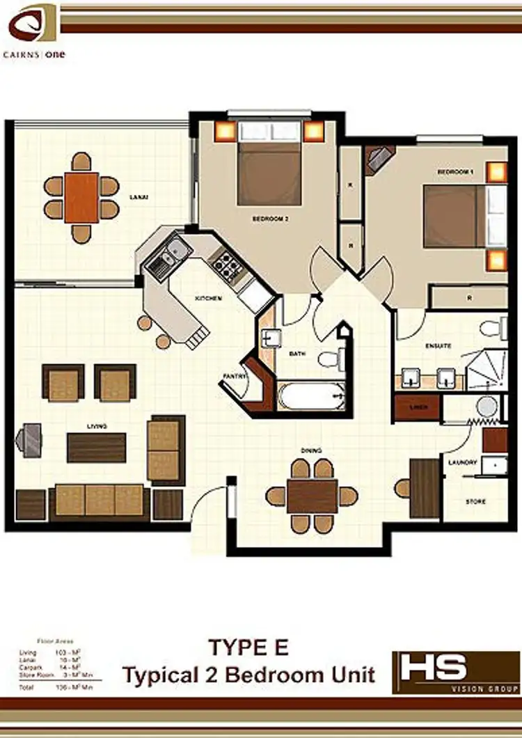 Floorplan of Homely apartment listing, 814/12-21 Gregory Street, Westcourt QLD 4870