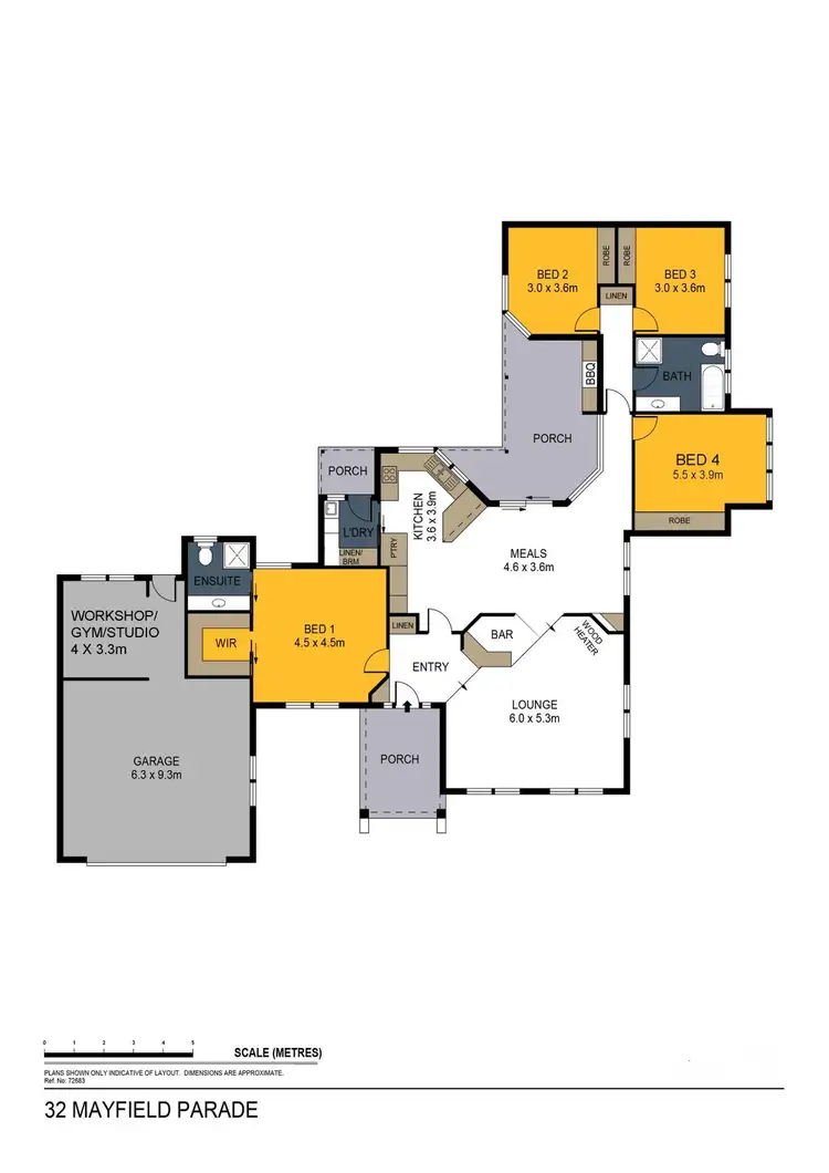 Floorplan of Homely house listing, 32 Mayfield Parade, Strathdale VIC 3550
