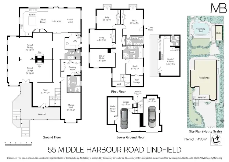 Floorplan of Homely house listing, 55 Middle Harbour Road, Lindfield NSW 2070