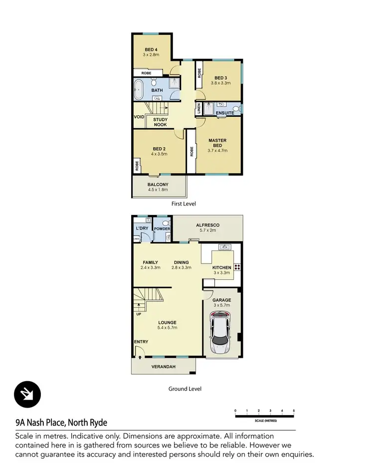 Floorplan of Homely house listing, 9a Nash Place, North Ryde NSW 2113