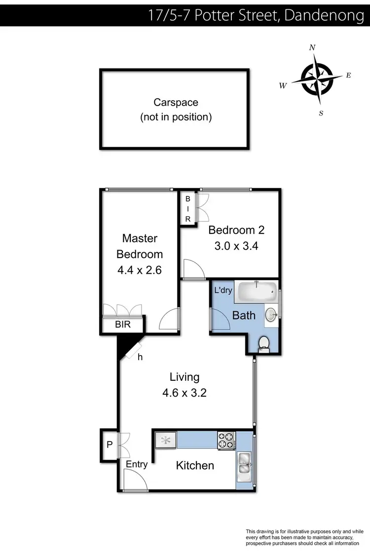 Floorplan of Homely unit listing, 17/5-7 Potter Street, Dandenong VIC 3175