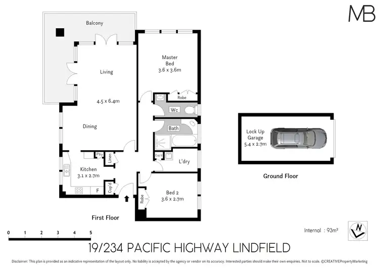 Floorplan of Homely apartment listing, 19/234 Pacific Highway, Lindfield NSW 2070